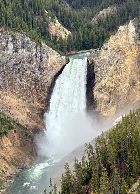 The Lower Falls of the Yellowstone River
